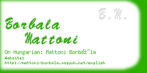 borbala mattoni business card
